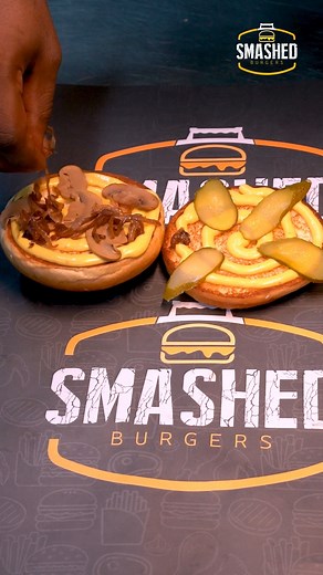 An art for the eyes! 🍔 Smashed serves the most well-crafted burgers. Come try and believe it! 🍔🔥 | Smashed Burgers