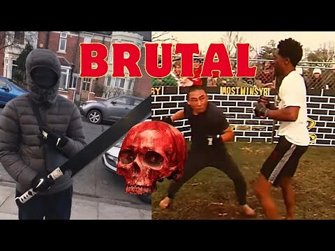 20 BRUTAL STREET FIGHTS KNOCKOUTS COMPILATION