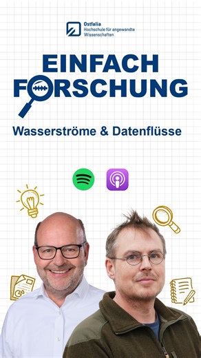🎙️Neue Folge "Einfach Forschung" mit Prof. Dr.-Ing. Markus Wallner über #Wasserströme und #Datenflüsse Prof. Dr.-Ing. Markus Wallner erläutert im Gespräch mit Prof. Dr. Heinz-Dieter Quack, wie hydrologische Modelle und präzise Messdaten das Verständnis urbaner Gewässer und Entwässerungssysteme verbessern. Die Episode bietet Einblicke in aktuelle Forschungsprojekte und zeigt, welche Rolle diese Arbeiten für #Hochwasserschutz, Infrastrukturplanung und nachhaltige Stadtentwicklung spielen. 🌊 Zur 