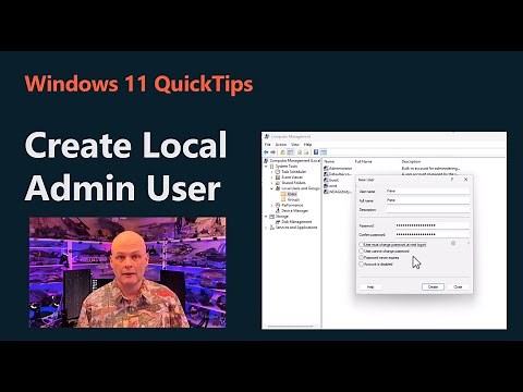 Create a local account with Admin rights on Windows 11