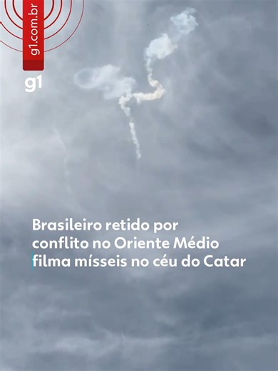 Tensão no Oriente Médio - Impedido de deixar o Catar com a esposa há cinco dias devido ao conflito no Oriente Médio, o empresário Rodrigo Kremer, 45 anos, viu de perto a escalada da tensão. Na manhã desta quinta (5), ele presenciou mísseis cruzando o céu e sendo interceptados em Doha. De férias na região, ele e a companheira pretendiam voltar ao Brasil no domingo (1º), mas ficaram retidos após o fechamento do espaço aéreo. O registro do ataque ocorreu nesta quinta, enquanto se dirigiam do hotel