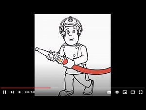 FIREMAN SAM COLORING BOOK - HOW TO DRAW