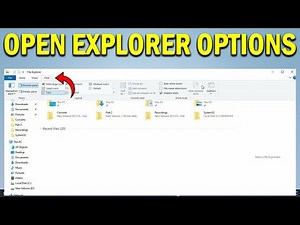How To Open File Explorer Options in Windows 11/10 - Quick Fix