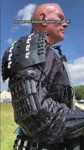 This is Samurai armor from the 16th century! ‪@chalkehistoryfestival‬