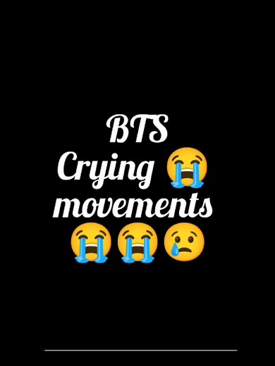 Emotional Moments of BTS Members Crying