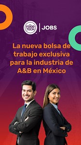 🚀 ¡Llegó THE FOOD TECH JOBS! 💼 La nueva plataforma de empleo creada exclusivamente para la industria de alimentos y bebidas en México. 👔 Si eres empresa, publica tus vacantes sin límite y con visibilidad todo el año. 💡 Si eres profesional, crea tu perfil y postúlate con la tranquilidad de que todas las empresas están verificadas. ✨ Una herramienta gratuita, confiable y diseñada para conectar talento con oportunidades reales en el sector. 👉 Descubre más y empieza a transformar tu futuro desd