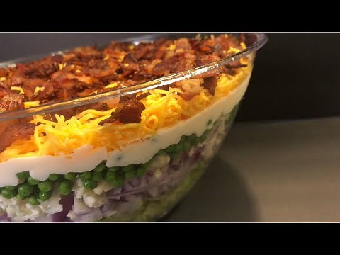 HOW TO MAKE A 7 LAYER SALAD