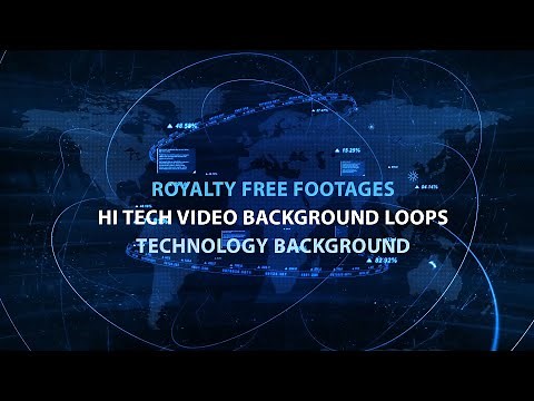 hi tech video background HD loops | digital technology background video animation | Tech backgrounds