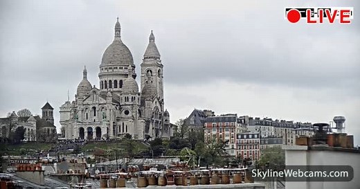 【LIVE】 Webcam Sacré Cœur - Paris | SkylineWebcams