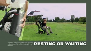 Golf Push Cart with Remote Control - Lithium Battery Electric Golf Caddy