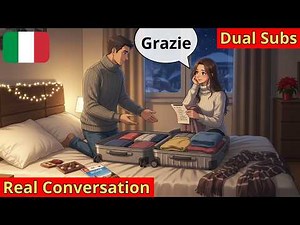 Buying & Giving Christmas Gifts #1 | 10 Short Italian Conversations | Italian for Beginners A1-A2-B1