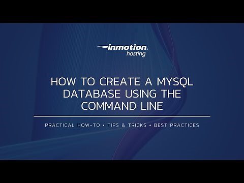 How to Create a MySQL Database Using the Command Line