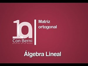 Matriz ortogonal