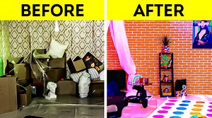 Interior makeover ideas. DIY decor ideas: | 5-Minute Crafts Men
