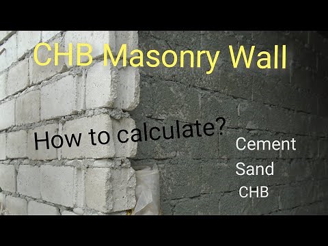 CHB Masonry Wall - How to Calculate the needed materials