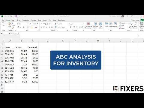 Inventory ABC Analysis in 3 mins