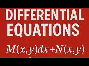 How to Check and Solve Exact Differential Equations | ODE Methods