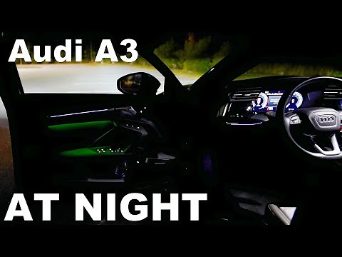 👉 AT NIGHT: 2022 Audi A3 - Interior & Exterior Lighting Overview + Night Drive