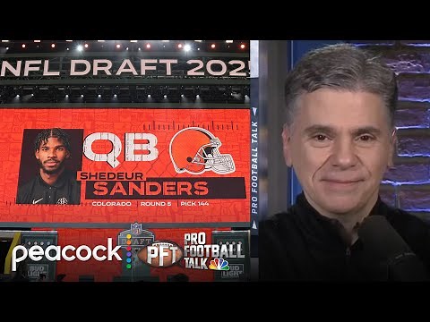 Shedeur Sanders drafted by Cleveland Browns with 144th pick | Pro Football Talk | NFL on NBC