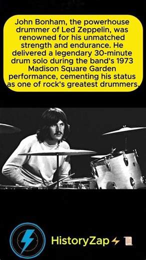 John Bonham's Epic 30-Minute Drum Solo at Madison Square Garden (1973)