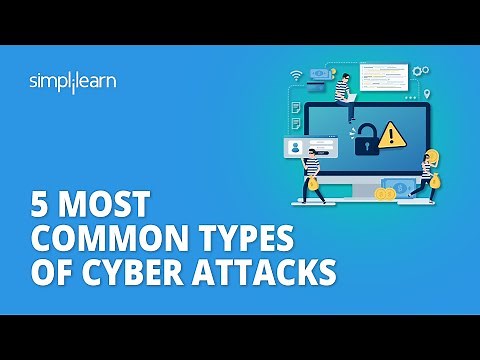 5 Most Common Types of Cyber Attacks | Types of Cyber Security Threats | Cyber Threats | Simplilearn