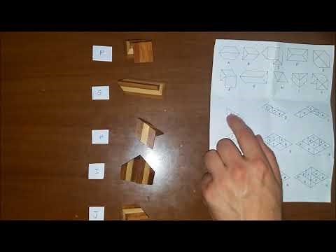 How to solve the wooden pyramid IQ puzzle. The most solid explanation