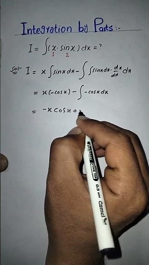 Integration by parts technique #integral_calculus