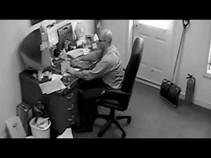 Broken chair upset the man to destroy his office