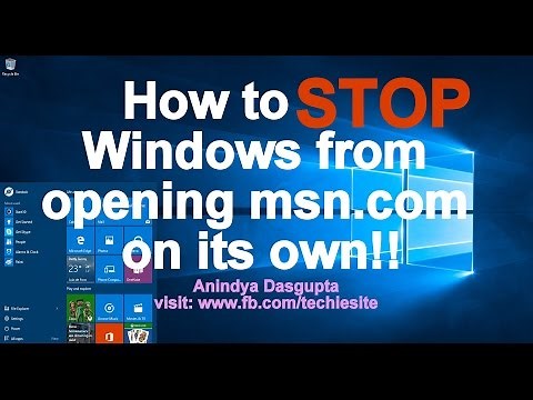 How to STOP Windows 10 from Opening Bing on its own