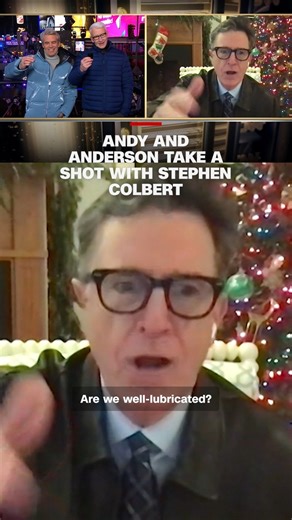 Anderson and Andy catch up with late night host Stephen Colbert on New Year's Eve. #cnnnye | Anderson Cooper 360