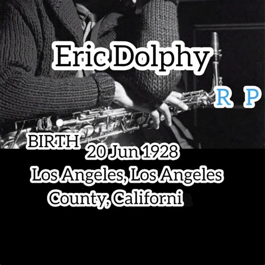 The jazz.nest on Instagram: ". ERIC DOLPHY Eric Allan Dolphy Jr. (June 20, 1928 – June 29, 1964) was an American jazz multi-instrumentalist, composer, and bandleader. Primarily an alto saxophonist, bass clarinetist, and flautist, Dolphy was one of several multi-instrumentalists to gain prominence during the same era. His use of the bass clarinet helped to establish the unconventional instrument within jazz. Dolphy extended the vocabulary and boundaries of the alto saxophone, and was among the ea
