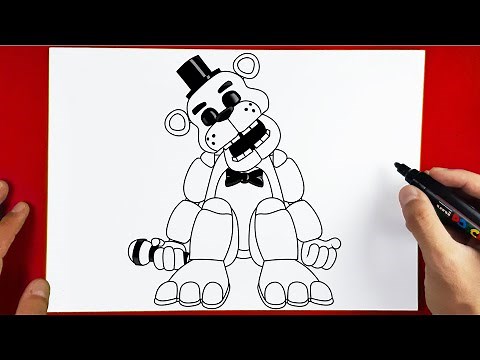 How to Draw Golden Freddy - FNAF | Five Nights at Freddy's