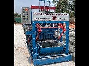 CONCRETE BLOCK MAKING MACHINE-TTI LS HSAFM 870M 2022 VIDEO