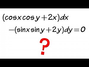 Exact Differential Equation, (2.4#11)