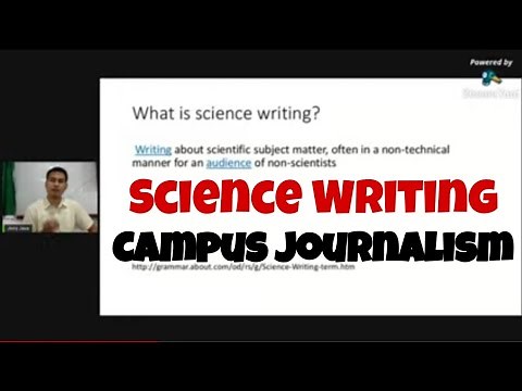 SCIENCE WRITING |Campus Journalism