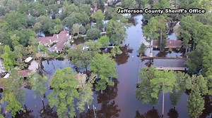 The Jefferson County Sheriff's Office released these aerials today of the flooding in Bevil Oaks. Donate to #Harvey relief efforts at 12newsnow.com/texascares | 12NewsNow
