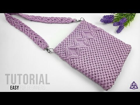 Making a HANDMADE Macrame Bag - EASY TUTORIAL