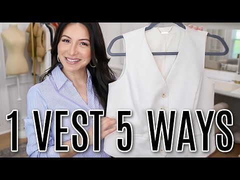 HOW TO STYLE 1 VEST 5 WAYS - *How I Put together outfits* Spring and Summer Outfit Ideas | LuxMommy