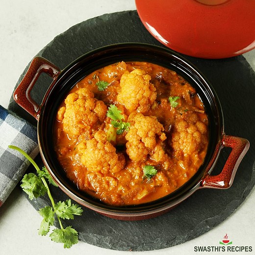 Cauliflower Curry Recipe (Indian Style) - Swasthi's Recipes