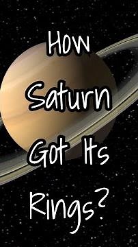 How Saturn Got Its Rings: The Stunning Origins Explained! 🌌