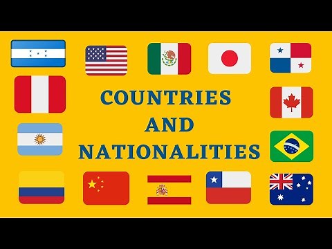 LOS PAÍSES Y NACIONALIDADES EN INGLES | PARTE I (Pronunciación y Escritura)
