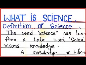 What is Science \\ Definition of Science