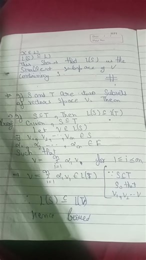 important theorem in linear algebra 5th semester #motivation