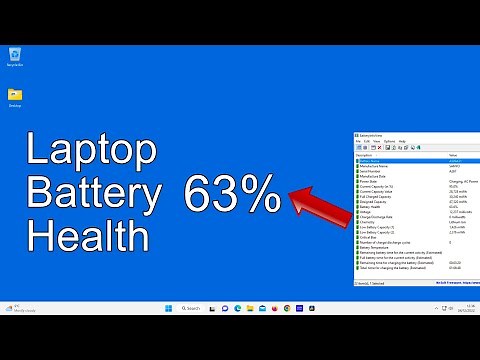 How to Check your Laptop Battery's Health - Windows 11/10