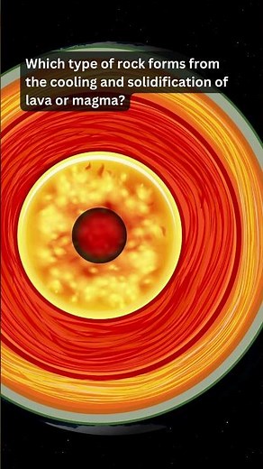 The cooling and solidification of lava or magma?#IgneousRocks#sciencefather#EarthScience