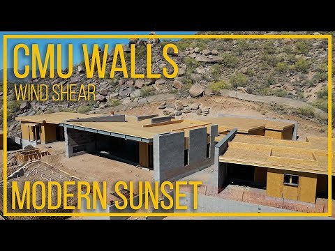 Concrete Masonry Units (CMU Walls) | Why CMU Walls For This Hillside Custom? | AFT Construction