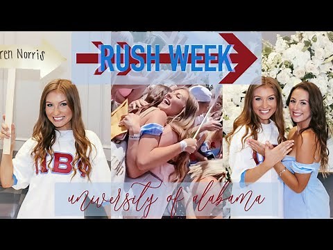 Sorority Rush Week Vlog | Outfits & Bid Day | University of Alabama