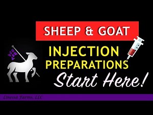 Sheep and Goat Injection Preparations: Start Here!