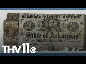 Arkansas historian shows off Confederate currency