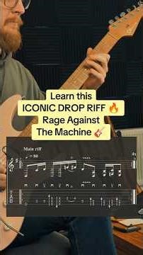 👉 Rage Against The Machine Guitar Lesson 🎸 Killing in the Name Riff 🔥 #Shorts #guitarlesson #riff